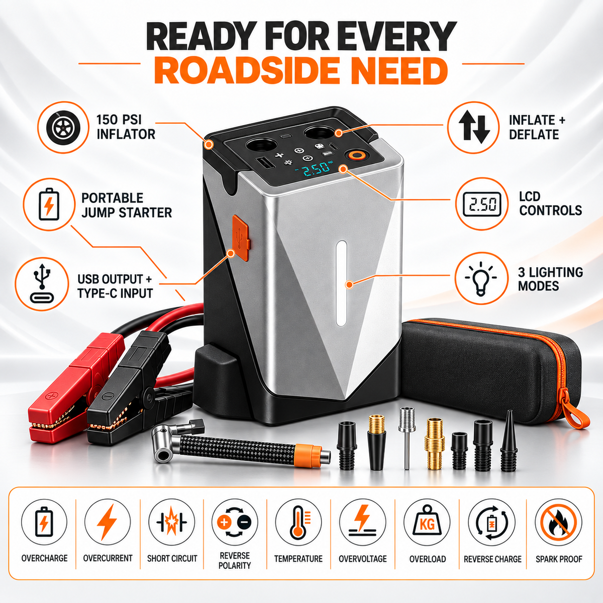 ZamTech Portable Car Jump Starter
