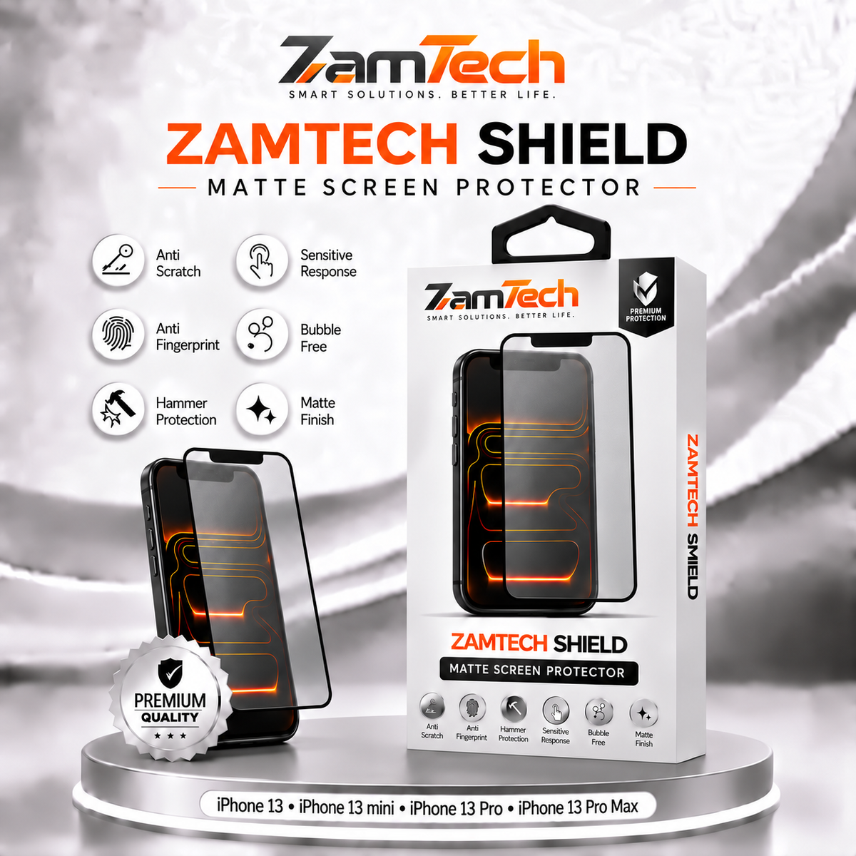 IPhone 13 Matte Simple Screen Protector