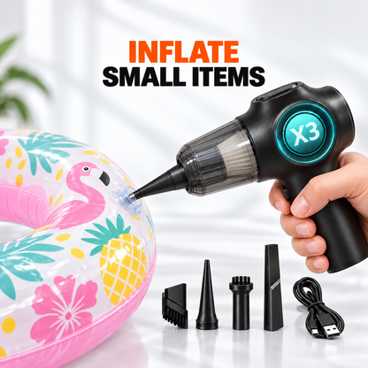 ZamTech Portable 3-in-1 Car Vacuum Cleaner