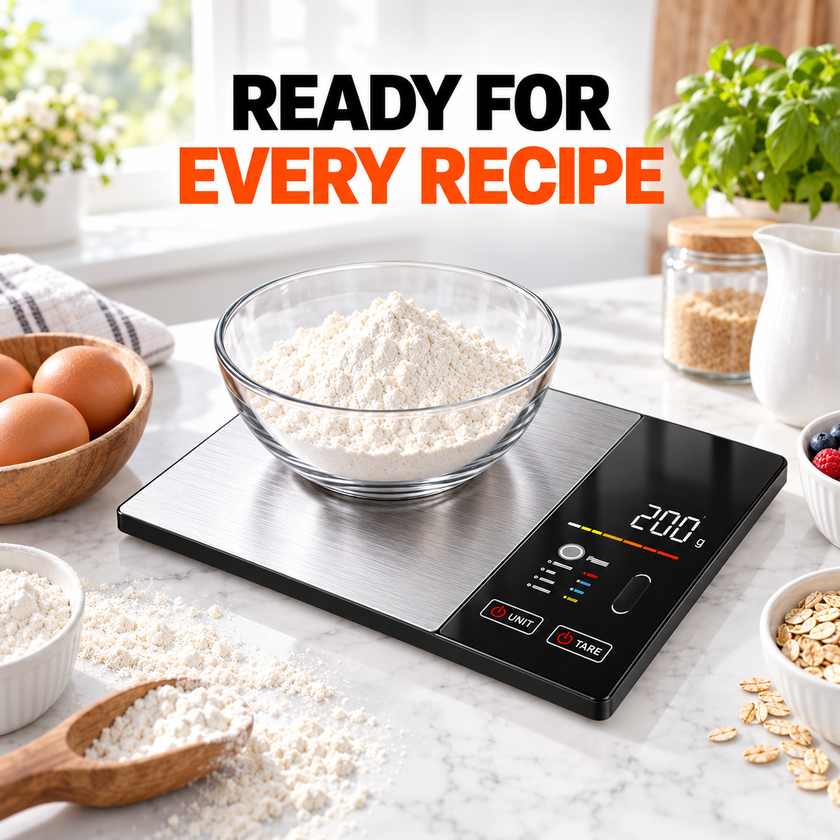 ZamTech Slim Digital Kitchen Scale