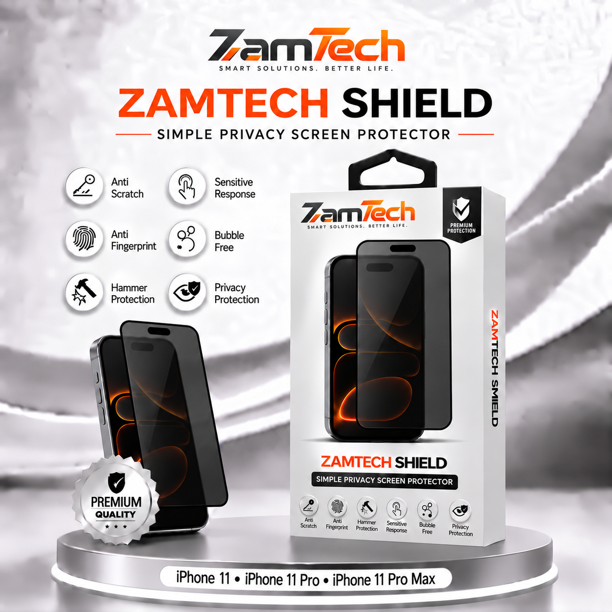 IPhone 11 Simple Privacy Screen Protector