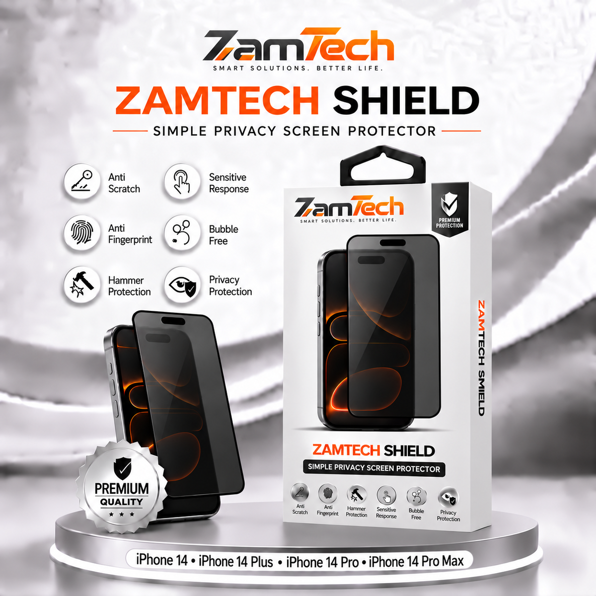 IPhone 14 Simple Privacy Screen Protector