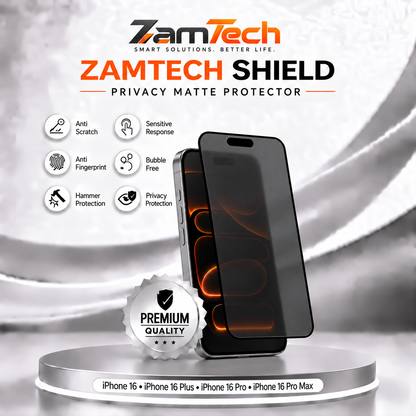 IPhone 16 Matte Privacy Screen Protector