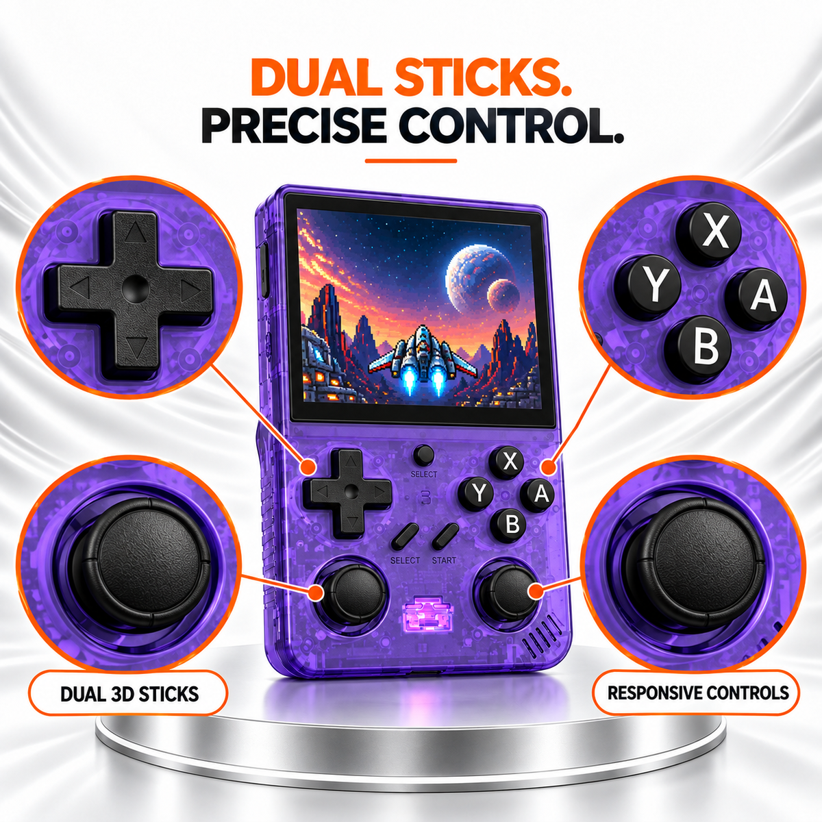 ZamTech Retro 3D Handheld Gaming Console
