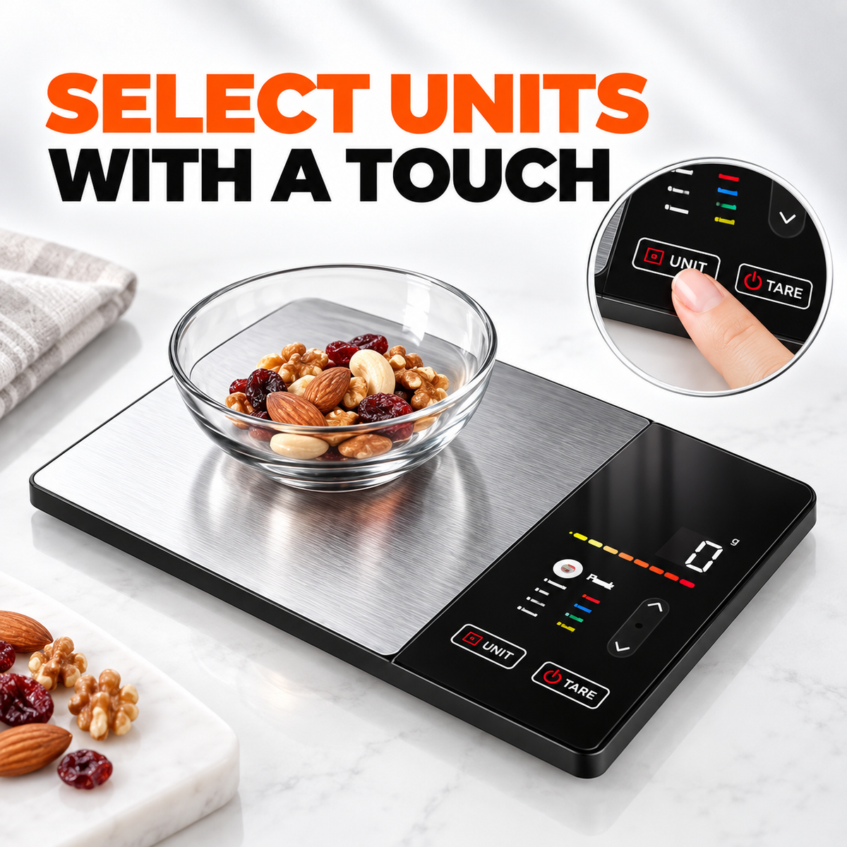 ZamTech Slim Digital Kitchen Scale