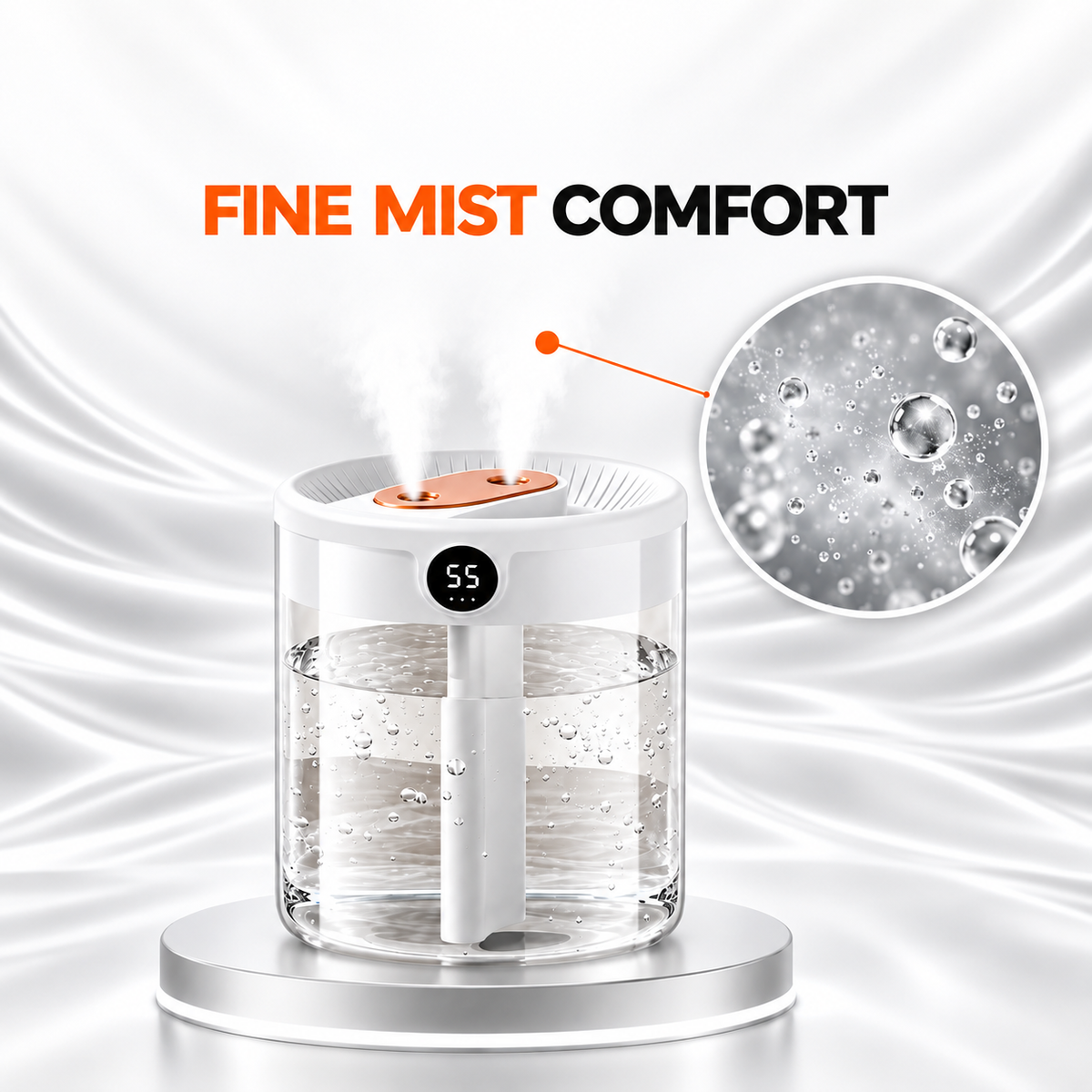 ZamTech Clear Digital Display Humidifier