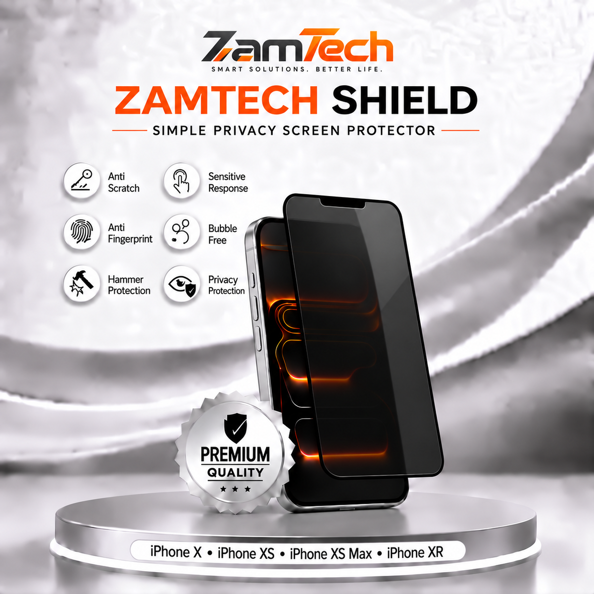 IPhone X Simple Privacy Screen Protector