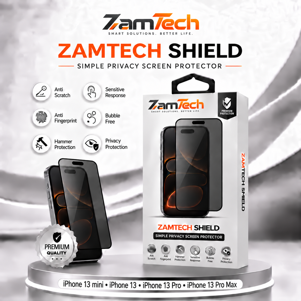 IPhone 13 Simple Privacy Screen Protector