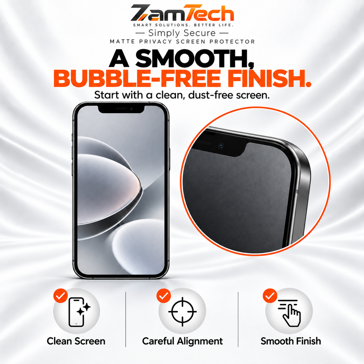 IPhone 14 Matte Privacy Screen Protector