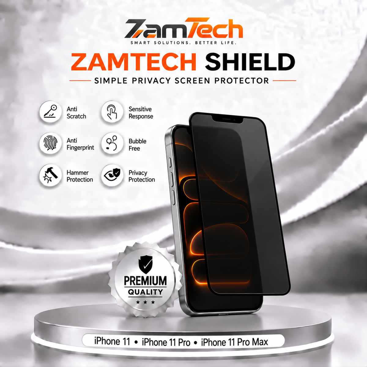 IPhone 11 Simple Privacy Screen Protector