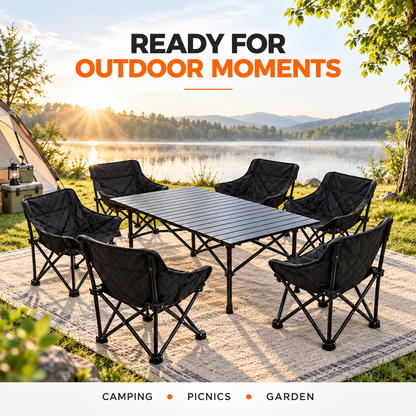 ZamTech Outdoor Folding Table & Chair Set