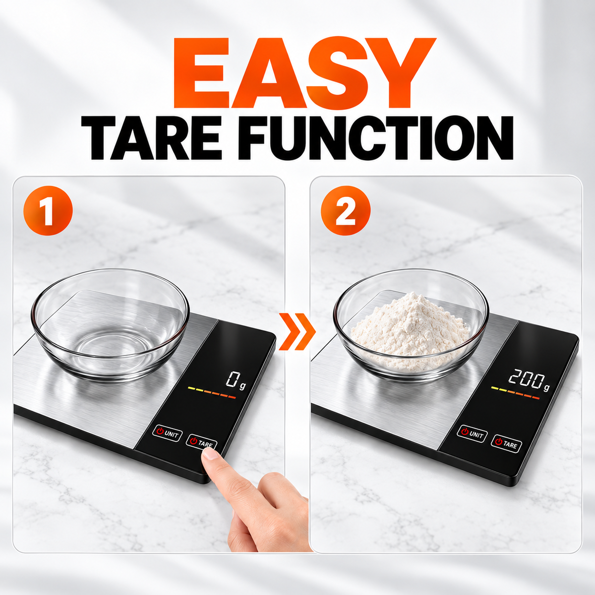 ZamTech Slim Digital Kitchen Scale