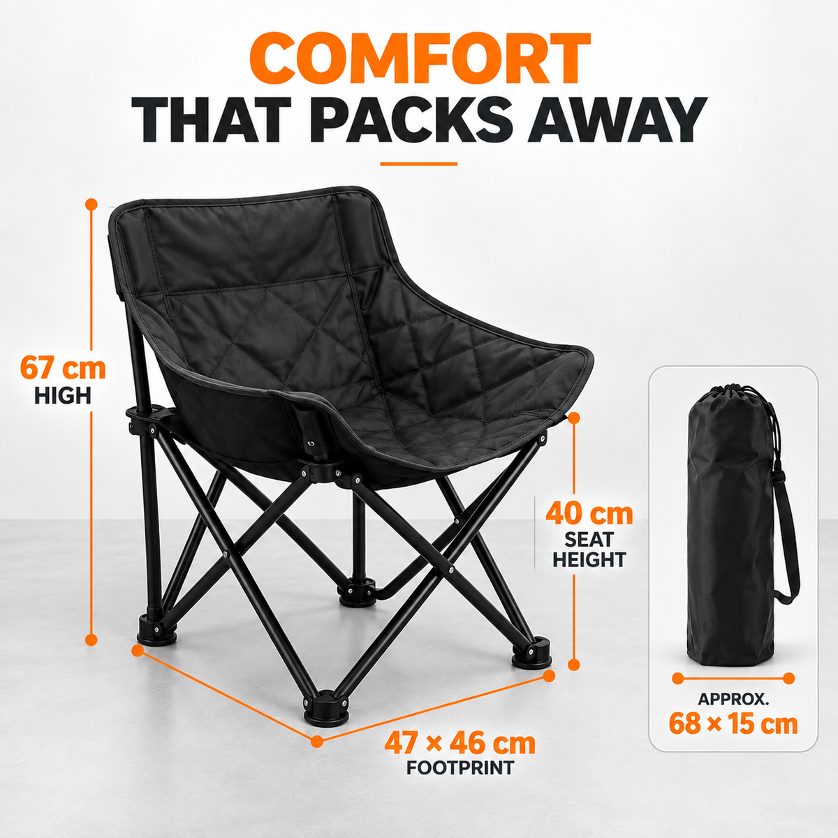 ZamTech Outdoor Folding Table & Chair Set