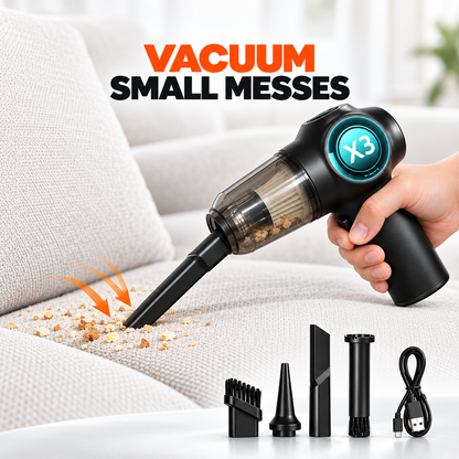 ZamTech Portable 3-in-1 Car Vacuum Cleaner