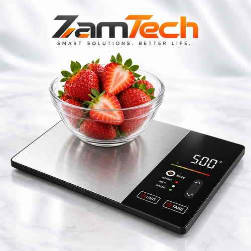 ZamTech Slim Digital Kitchen Scale
