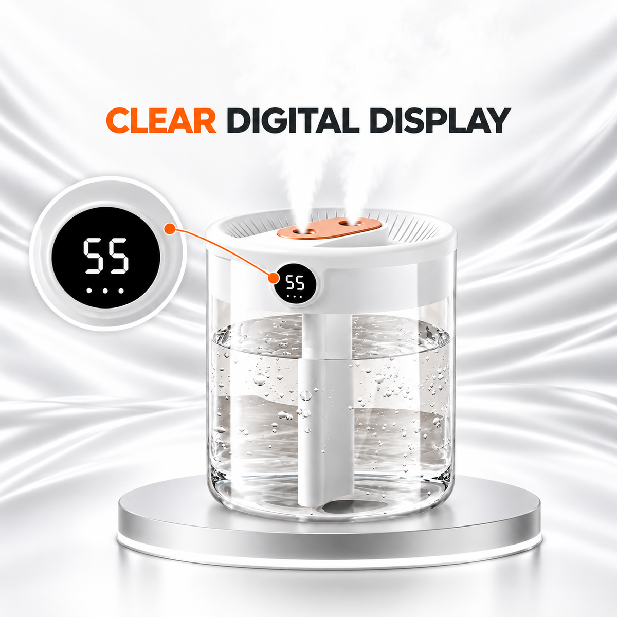 ZamTech Clear Digital Display Humidifier