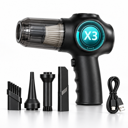 ZamTech Portable 3-in-1 Car Vacuum Cleaner