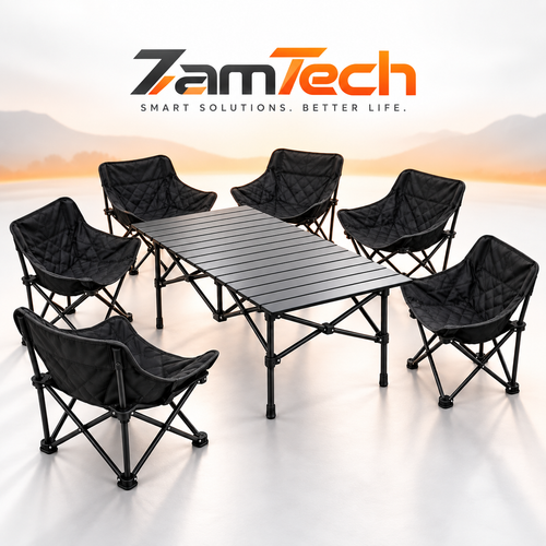 ZamTech Outdoor Folding Table & Chair Set