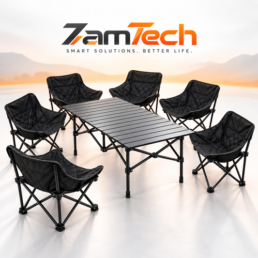 ZamTech Outdoor Folding Table & Chair Set