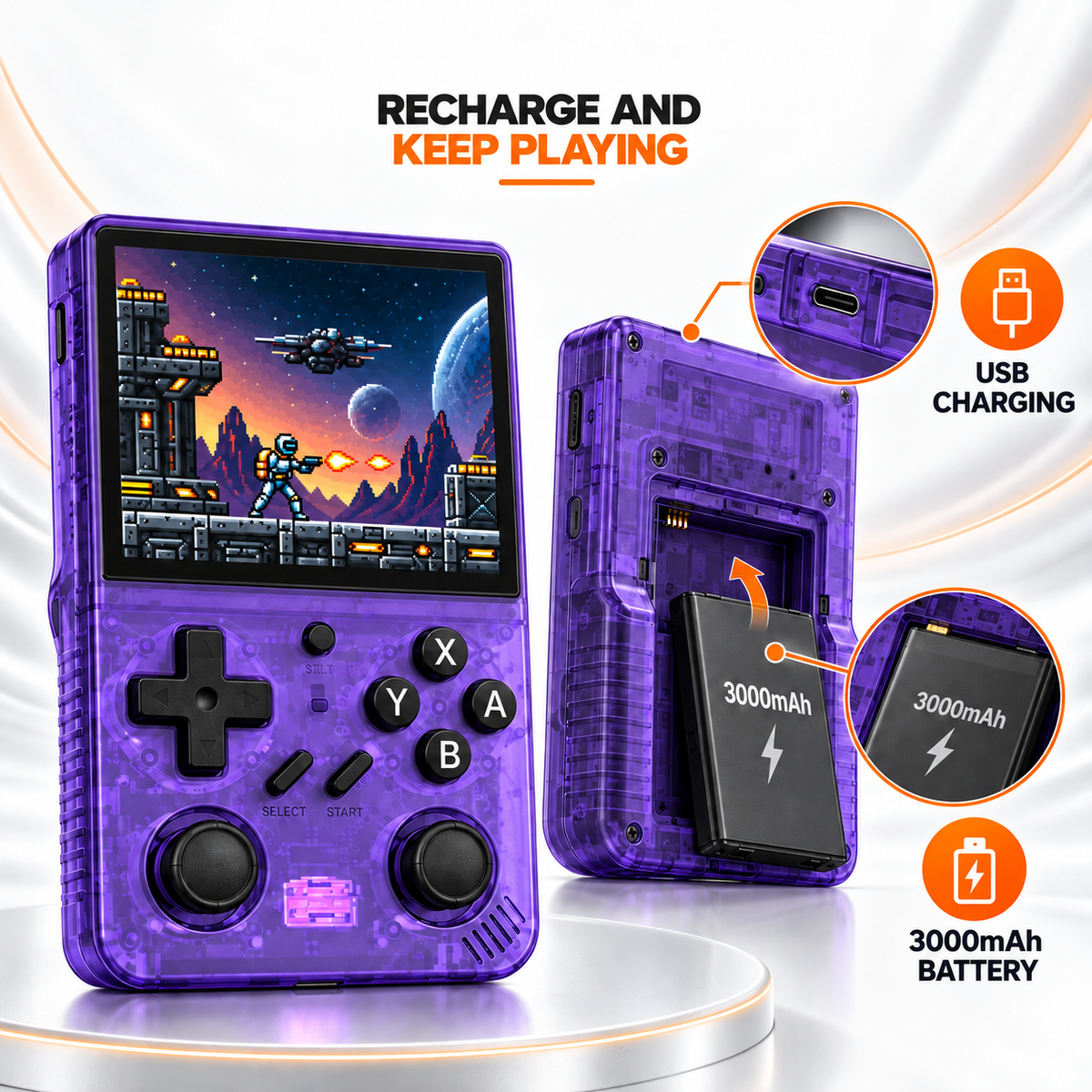 ZamTech Retro 3D Handheld Gaming Console