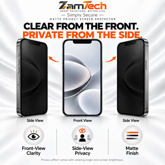 IPhone 16 Matte Privacy Screen Protector