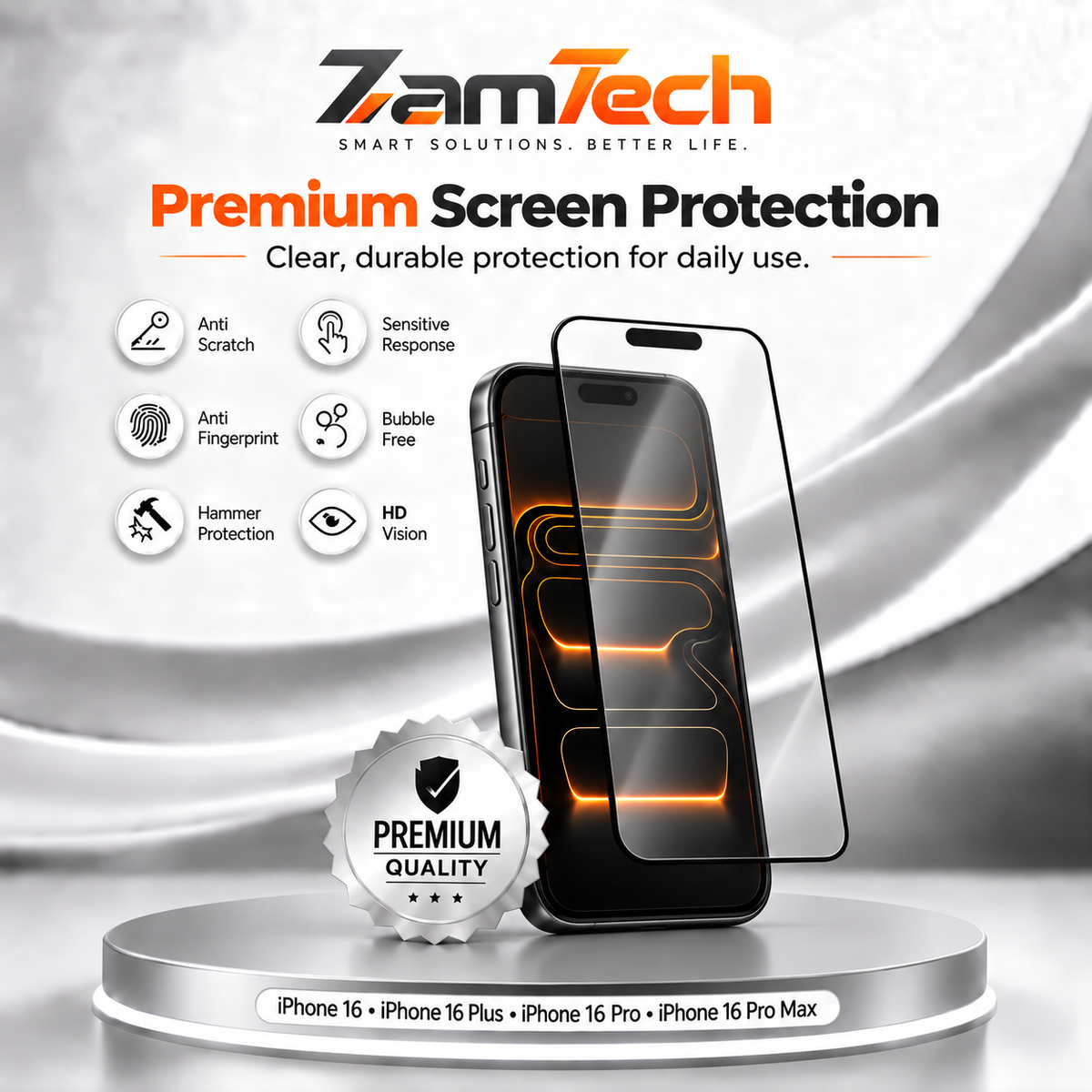 IPhone 16 Simple Screen Protector