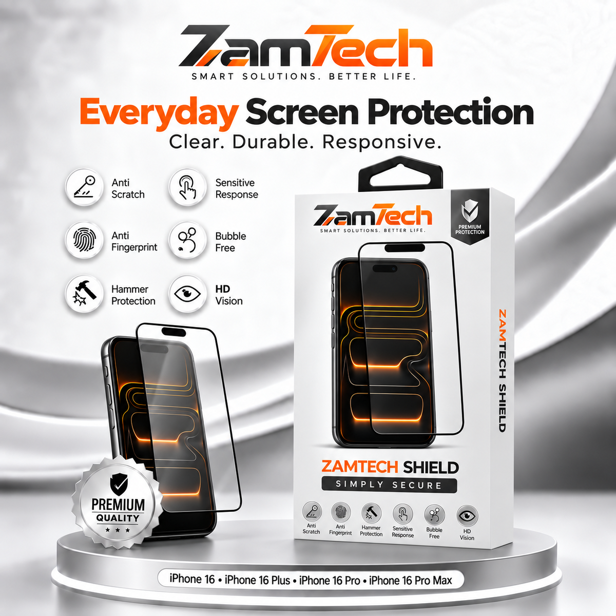 IPhone 16 Simple Screen Protector