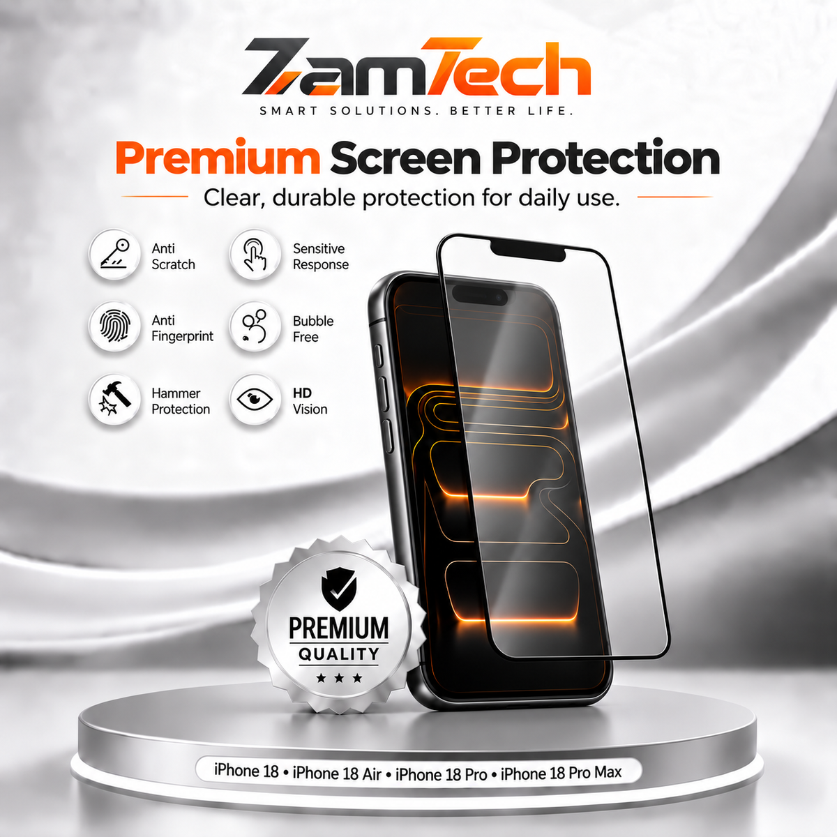 IPhone 18 Simple Screen Protector