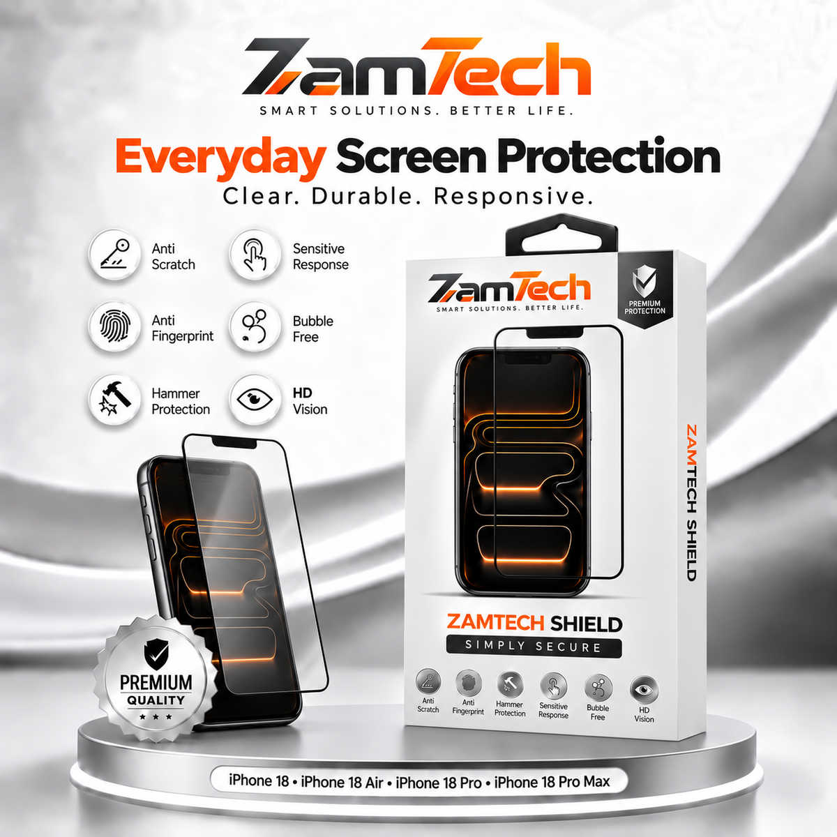 IPhone 18 Simple Screen Protector